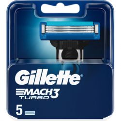 Змінні касети Gillette Mach3 Turbo 5 шт. (7702018552344) - Картинка 2