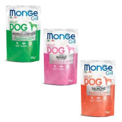 ������� ���� ��� ����� Monge Dog Grill Mix Lamb&Pork&Salmon 12*100 � (8009470017503) - �������� 2