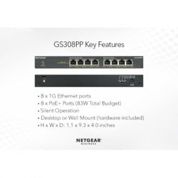   Netgear GS308PP-100EUS -  4