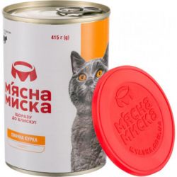 Паштет для котів М'ясна Миска з куркою 415 г (4820255190280) - Картинка 3