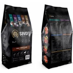 Сухий корм для собак Savory Large Breeds rich in Fresh Turkey and Lamb 12 кг (4820232630242) - Картинка 2