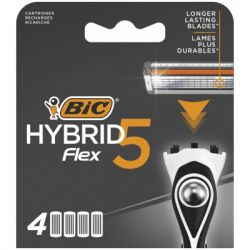 Сменные кассеты Bic Flex 5 Hybrid 4 шт. (3086123644885)
