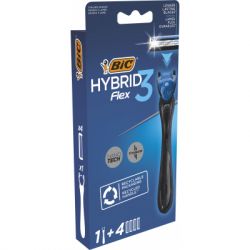 Бритва Bic Flex 3 Hybrid с 4 сменными картриджами (3086123644939) - Картинка 1