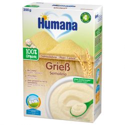 Детская каша Humana Plain Cereal Semolina пшеничная 200 г (4031244775528)