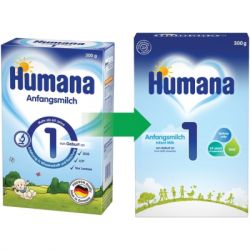 Детская смесь Humana 1 LC PUFA с пребиотиками и нуклеотидами, 300 г (4031244720269) - Картинка 2
