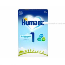 Детская смесь Humana 1 LC PUFA с пребиотиками и нуклеотидами, 300 г (4031244720269) - Картинка 1