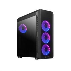  Chieftec Scorpion 4 Black,  , Mid Tower,  ATX / Micro ATX / Mini ITX, 1xUSB 2.0, 2xUSB 3.2, 0.6 , 4120  RGB LED,    RGB- (DF-908),      (GL-04B-OP)