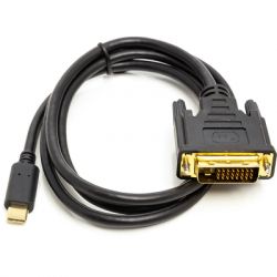  USB Type-C 3.1 to DVI (24+1) (M) 1.0m PowerPlant (CA912124)