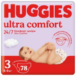 ϳ Huggies Ultra Comfort 3 (4-9 ) Mega 78  (5029053548760)
