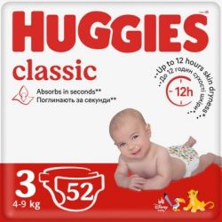 ���������� Huggies Classic 3 (4-9��) Jumbo 52 �� (5029053579788) - �������� 1