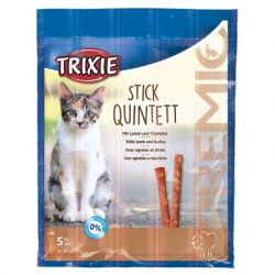 Лакомство для котов Trixie PREMIO Quadro-Sticks 5 шт (ягненок и индейка) (4011905427232)