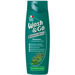 Шампунь Wash&Go с экстрактами трав для жирных волос 200 мл (8008970046006)