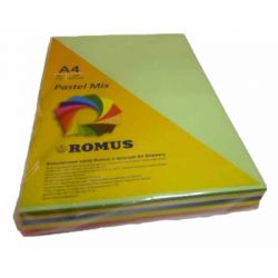  Romus A4 80 /2 250sh, 5colors, Mix Pastel (R50874)