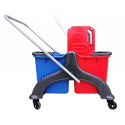 Ведро для швабр Planet Household тележка для уборки на 2 ведра с отжимом 25+25 л (10249) - Картинка 2