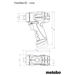  Metabo PowerMaxxBS, 10.8 , 22.0,  (600080500) -  2