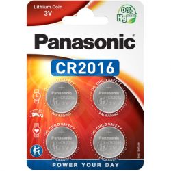  Panasonic CR 2016 Lithium * 4 (CR-2016EL/4B)