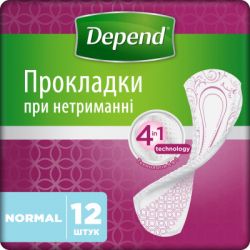   Depend Normal Plus Pad 12 . (5029053546162/5029053561585)