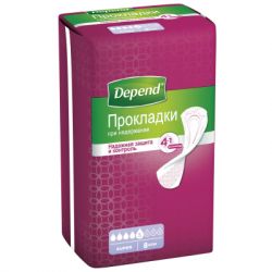 ������������� ��������� Depend Super Pad 8 ��. (5029053546186) - �������� 2