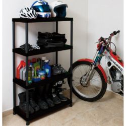 Стелаж Toomax 4 полиці cm. 80x40x138h black (5140) - Картинка 2