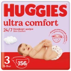  Huggies Ultra Comfort 3 (5-9 ) M-Pack 156  (5029053590516)