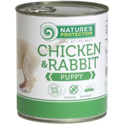    Nature's Protection Puppy Chicken&Rabbit 800  (KIK45091)