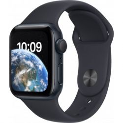 - Apple Watch SE 2022 GPS 40mm Midnight Aluminium Case with Midnight Sport Band - Regular (MNJT3UL/A)