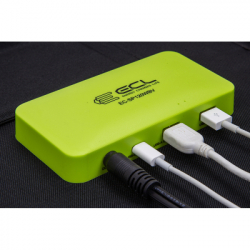 Портативна сонячна панель ECL 120W регулятор USB-C 2xUSB 1xQC 3.0 1550x555x5мм 3.9кг (EC-SP120WBV) - Картинка 5
