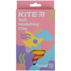 Пластилин Kite Fantasy Pastel восковой 12 цветов, 200 г (K22-086-2P)