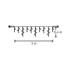 Гирлянда Luca Lighting соединительная Бахрома черная 3х0.4 м теплый белый (8711473283587) - Картинка 3
