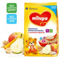 Детская каша Milupa Молочная Мультизлаковая со смесью фруктов 210 г (5900852930010)
