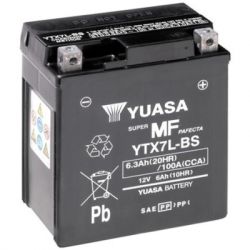   Yuasa 12V 6Ah MF VRLA Battery AGM (YTX7L-BS) -  1