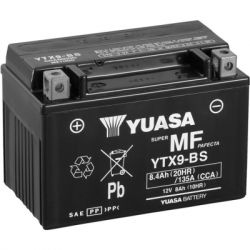   Yuasa 12V 8Ah MF VRLA Battery (YTX9-BS) -  1