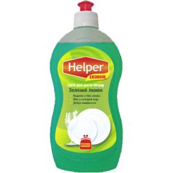 Средство для ручного мытья посуды Helper Зеленый лимон 495 мл (4823019010534)