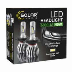 ��������� SOLAR H11 CANBUS 12/24V 6500K 6000Lm 50W Cree Chip 1860 (8611) - �������� 4