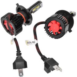 Автолампа SOLAR H4 12/24V 6500K 8000Lm 60W ZES Chip (8304) - Картинка 2