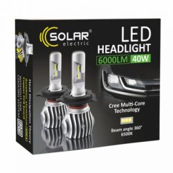  SOLAR H7 CANBUS 12/24V 6500K 6000Lm 50W Cree Chip 1860 (8607) -  7