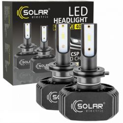 Автолампа SOLAR H7 LED 12/24V 40W 5000Lm 6000K, CSP1860 (8207) - Картинка 2