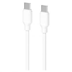   USB-C to USB-C 1.0m Glow 60W white 2E (2E-CCCC-WH)