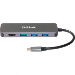 D-Link USB- DUB-2325 3xUSB3.0, 1xUSB-C, 1xHDMI, USB-C DUB-2333