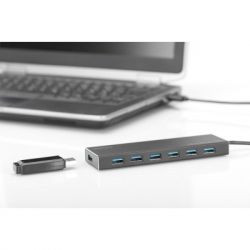 ������������ Digitus USB 3.0 Hub, 7 Port (DA-70241-1) - �������� 7
