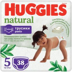  Huggies Natural Pants Mega 5 (12-17 ) 38  (5029053549583)