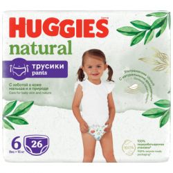  Huggies Natural Pants Mega 6 ( 15 ) 26  (5029053549613) -  2