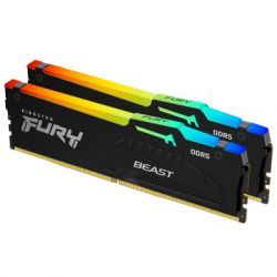  '  ' DDR5 32GB (2x16GB) 6000 MHz FURY Beast RGB Kingston Fury (ex. HyperX) (KF560C40BBAK2-32) -  2