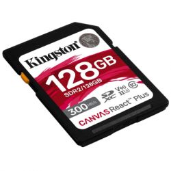   Kingston 128GB SDXC class 10 UHS-II U3 Canvas React Plus (SDR2/128GB) -  2
