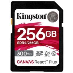  '  ' Kingston 256GB SDXC class 10 UHS-II U3 Canvas React Plus (SDR2/256GB) -  1
