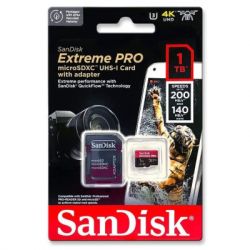  '  ' SanDisk 1 TB microSDXC UHS-I U3 Extreme Pro+SD Adapter (SDSQXCD-1T00-GN6MA) -  4