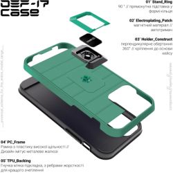   .  Armorstandart DEF17 case Apple iPhone 12/12 Pro Military Green (ARM61335) -  3