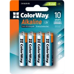  ColorWay AA LR6 Alkaline Power () * 8 blister (CW-BALR06-8BL) -  1