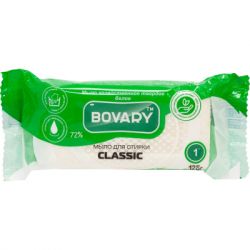 Мыло для стирки Bovary Classic хозяйственное белое для стирки всех видов белья 125 г (4820195503805) - Картинка 1