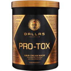 Маска для волос Dalas Pro-Tox для восстановления структуры волос с кератином, коллагеном и гиалурон. кислотой 1000 мл (4260637723215)